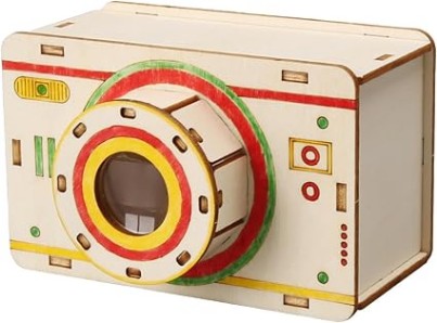 Wood Pinhole Camera Kit for Students | interactive stem learning, easy assembly, practical optics exploration, safe build